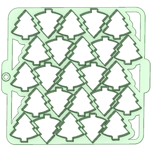 Cortador multiple de arboles navideños 50x50mm x25uds cutter