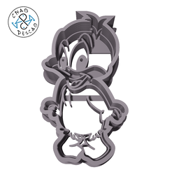 Baby_Daffy-Duck_cp.png Baby Daffy Duck - Looney Tunes - Cookie Cutter - Fondant