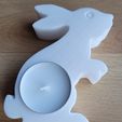 teelichthase6.jpg STL file Tea light holder bunny - Bunny with Tea light・3D printable design to download