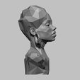 05.jpg african low poly modern female bust 3D print model
