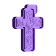 Floraldesigncross.stl Floral Cross Freshie STL