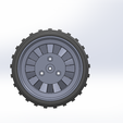 front_wheel._bearing_693zz_3.png Wheel for Rc Car Hexagon 12 diameter 9cm