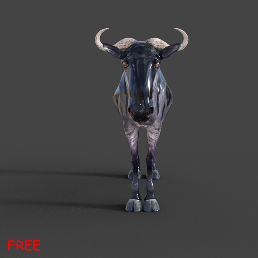 03.png Archivo STL gratis Animal Gnu・Objeto de impresión 3D para descargar, Mister_lo0l_