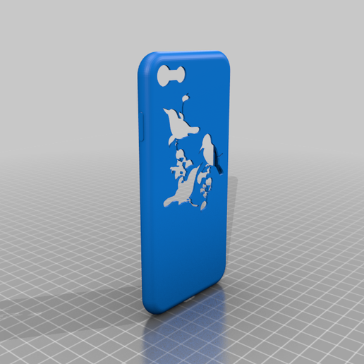 Iphone 7-8 birds case 3D model