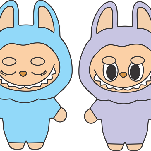 labubu-cookie-cutter.png Cortador de fondant Labubu