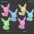 eevee_gleam_models2.0.png Eeveelutions Chibi Fanart 19+ models Pokemon