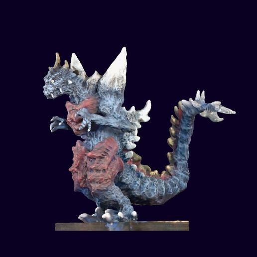 🛰 Space Godzilla Sculpture 3D Scan・Free STL File for 3D printing・Cults