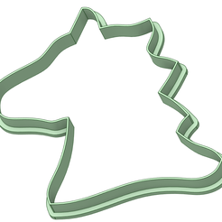 Caballo-contorno-100mm_e.png STL file 100mm cookie cutter・3D printing template to download