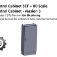 ScaleFiction3D_Cabinet_5.jpg H0 Scale - Control Cabinet and Cable Tray 3D print model