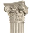 3ddd2.jpg Round classic column with flutes. Classical columns