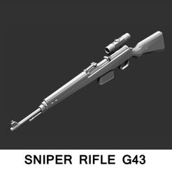 2.jpg arme pistolet SNIPER G43 -FIGURE 1/12 1/6