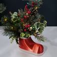 01098928.jpg Holiday Children Boot Planter / Container