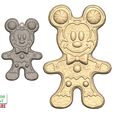 Gingerbread-Mickey-and-pendant-8.jpg Christmas Gingerbread Mickey and Pendant 3D Printable Model