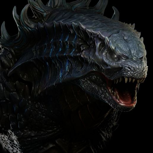 godzilla-bust 3D model