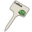 Laitue_FR_1.png STL-Datei Lettuce Signs / Labels for garden・Design für 3D-Drucker zum herunterladen