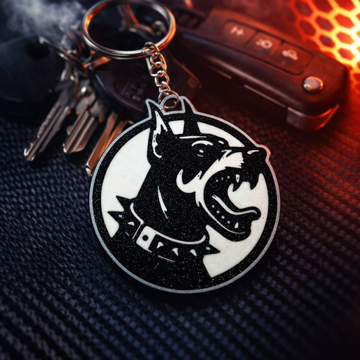 Doberman Keychain