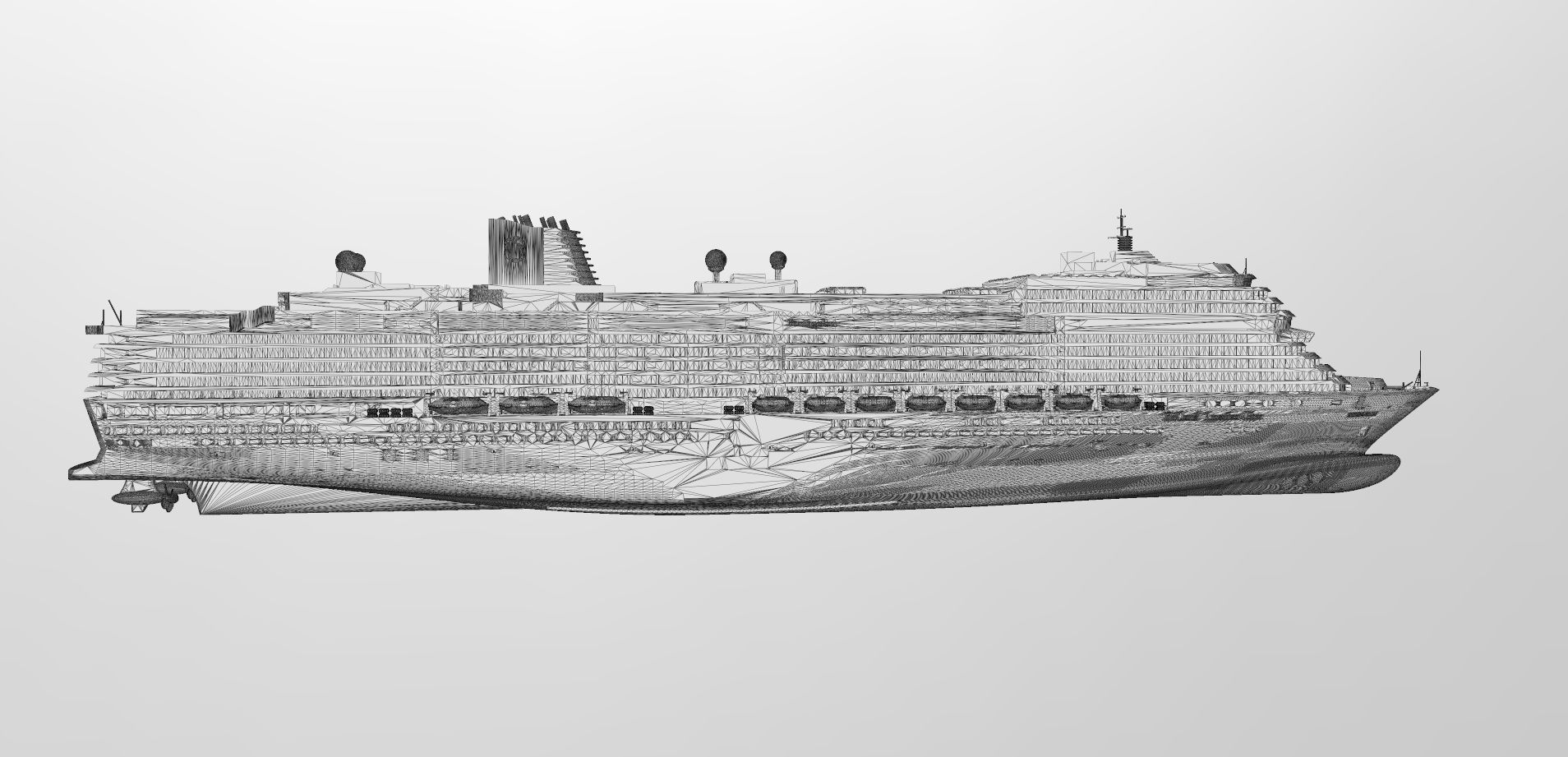 K1.jpg STL-Datei Holland America Line Kreuzfahrtschiff MS Koningsdam herunterladen • Objekt zum 3D-Drucken, LinersWorld