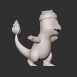 ZBrush-Document3.jpg pokemon charmander christmas