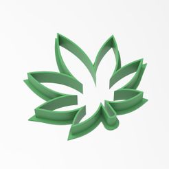 untitled.378.jpg Télécharger fichier STL Emporte-pièce en forme de feuille de marijuana • Modèle imprimable en 3D, Design333