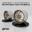 HUR-wheels-1.jpg Rotiform HUR wheels  for 1/24 Aoshima Huracan