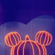 Snapchat-252957501.jpg Pumpkin Mickey Ears Decor/ Wire frame Pumpkin / fall decor / halloween pumpkin / Cake topper / Centerpiece / Tier tray decorations