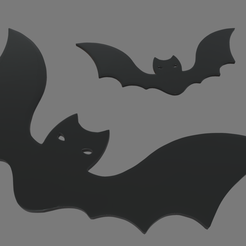 Bats_Candy_01_Render_01.png Halloween Bat Cookie