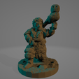 Squatting-Owl-Huntress.png STL file Kneeling Ice Age Owl Trainer・3D printable model to download