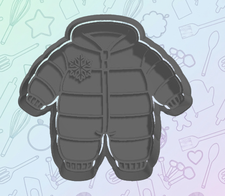 Baby Snowsuit Cookie Cutter
