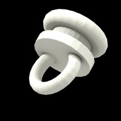 renderZ9eIlT.jpg Free STL file Curtain Rod Slider・3D printable model to download