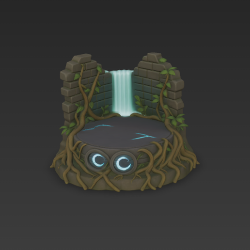 Night Elves Base/Stand Warcraft 3 3D model