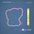880_cutter.png CUTE BABY ELEPHANT COOKIE CUTTER MOLD