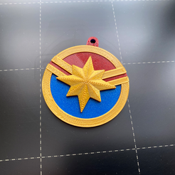 capmarvelprint.png Captain Marvel Keychain