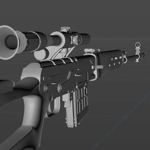 OBJ file Polish SWD sniper rifle digital model material 💅 ・3D printable ...
