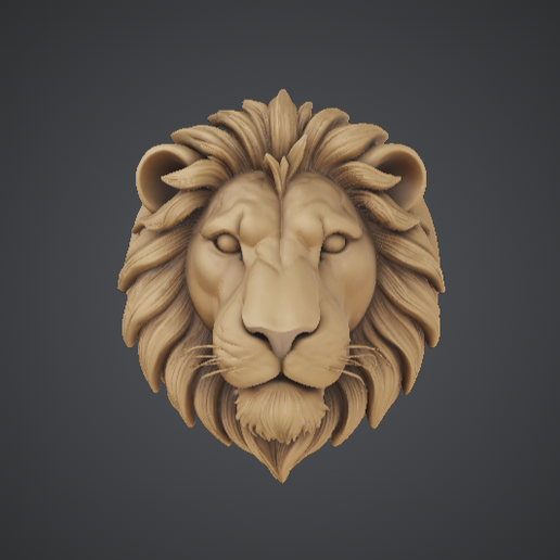 Majestic Lion Head Wall Sculpture