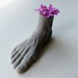 Foot-Vase-Moad-STL-Make-03.jpg Foot Vase Vase - Foot Penholder - Pies Pies Macetero - Anatomical Sculpture