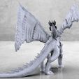 Silver_Dragon-01-01.jpg STL file Silver Dragon - Tabletop Miniature・3D printable model to download