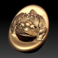 goldenToad1.jpg Descargar archivo STL gratis sapo dorado o sapo suerte • Objeto imprimible en 3D, stlfilesfree