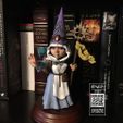 Photo-Jul-24,-2-42-40-PM.jpg Gnomess Cleric, female gnome Tabletop RPG miniature or garden gnome