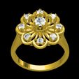 11.jpg Unique Round Diamond Cluster Engagement Ring