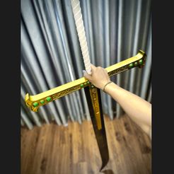 3D file Yoru Dracule Mihawk Sword - One Piece Live Action - Cosplay Weapon  🗡️・3D printing template to download・Cults