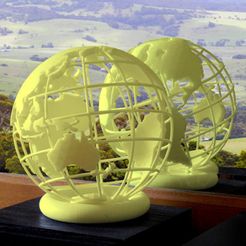 1.jpg 3D file Globe-b 3D printed・3D printing model to download