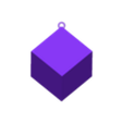 23. Platonic Solid - Cube V4 - 01.stl Cube to Go! – 3D Print File for a Geometric Keychain - Platonic Solid Cube - Cube Keychain - Earth Pendant