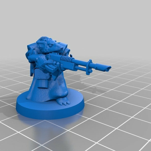 40k skaven rifleman - 3D model önizlemesi