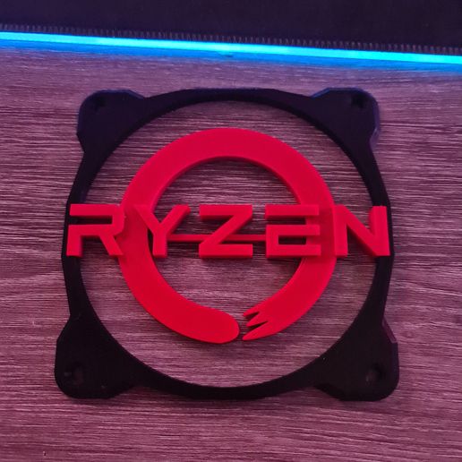 Ryzen fan shroud 120mm 3D model