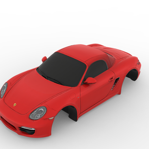 Porsche Boxster 987 3.4 S 2007 – Detailed 3D Car Body Model