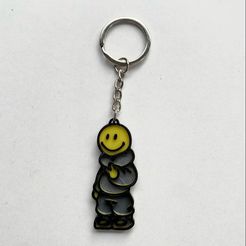 Smile.jpg STL file Smile Keyring, Smile Keyring・3D printable model to download
