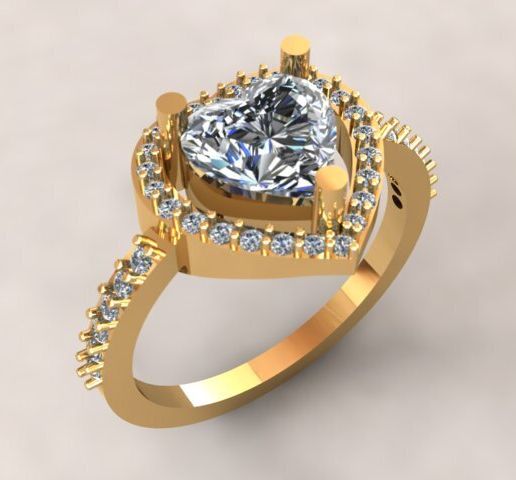 Luxury ring for love US 11.5 STL file