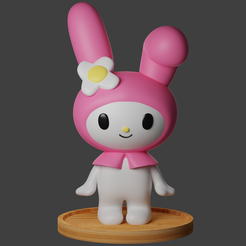 my-melody-v2.png Fichier STL ma mélodie sanrio・Modèle pour impression 3D à télécharger