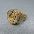 Rose Ring Closed_cr.jpg Free STL file Star Wars Rose’s Rebel Alliance Iris Ring・3D print design to download