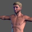 12.jpg Animated Naked Man-Rigged 3d game character Low-poly 3D model